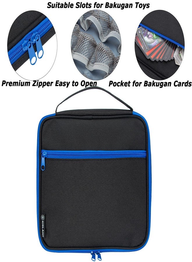 كيسلان حقيبة تخزين من كيسلين متوافقة مع 24 مجسمًا من مجسمات باكوجان، وباكوكورز، حقيبة متوافقة مع 24 مجسمًا من مجسمات باكوجان مع جيب بسحاب للملحقات، الحقيبة فقط (أسود) - Image 3